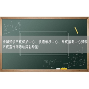 全国知识产权保护中心、快速维权中心、维权援助中心知识产权宣传周活动异彩纷呈！